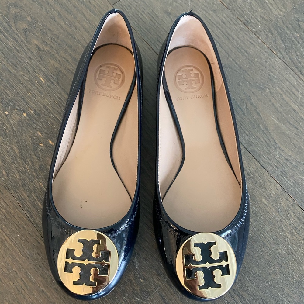 Tory Burch Navy Flats